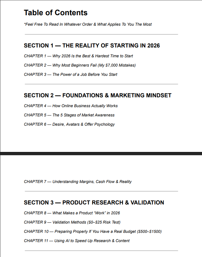 The First Dollar - A Beginner’s Guide to Starting Your Online Business in 2026